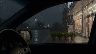 Download Lagu Cozy Rain and Thunder Inside Car Cabin - Goodbye Insomnia, Feel Safe, Sounds for Deep Sleep Now MP3