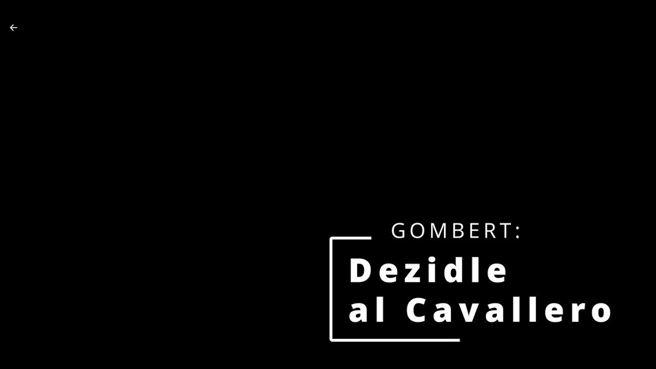 Dezidle al Cavallero - Nicolas Gombert.