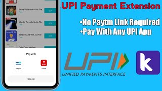 Free UPI Payment Extension/.aix File for Payment/Kodular/Official Divyam