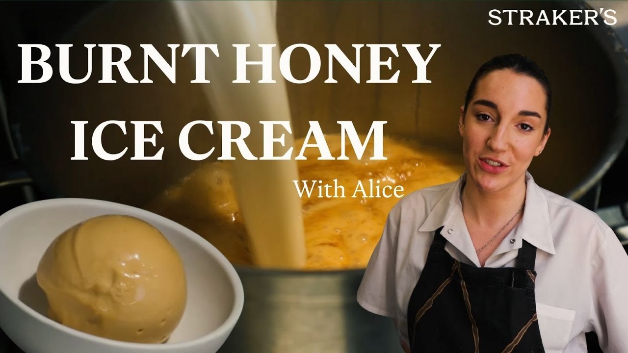 The Secret to Ultra-Smooth Burnt Honey Ice Cream (Restaurant Tricks) | From Scratch | STRAKER'S