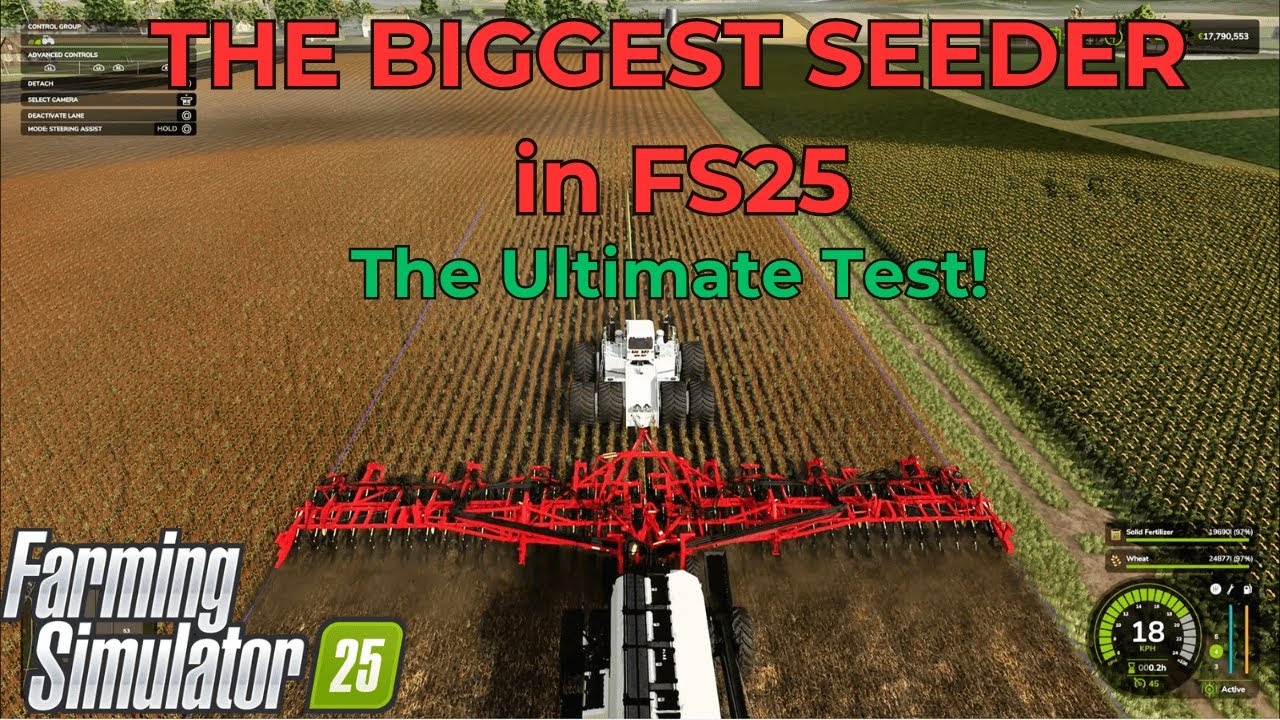 The Biggest Seeder in FS 25 - Bourgault 3420-100 Mega Test!