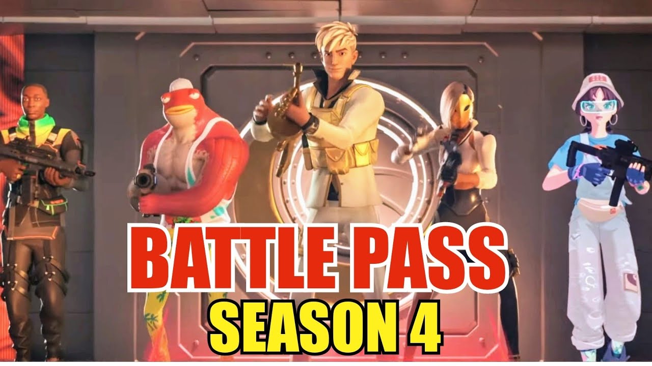 SEASON 4 BATTLE PASS !! ALL LEVELS + BONUS REWARDS ! | CHAPTER 4 | FORTNITE