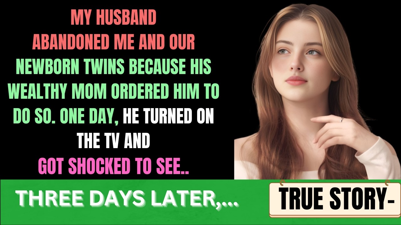 My MIL planned for my husband to abandon me and our twins…then he saw us on TV
