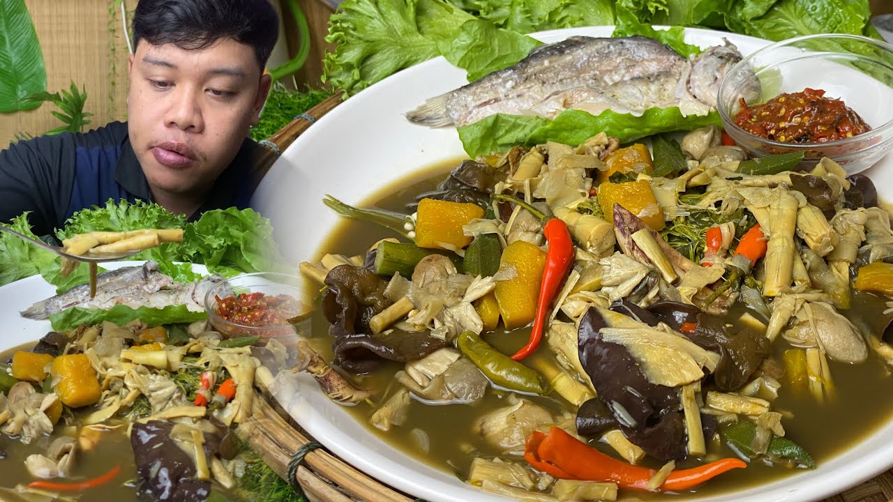 แกงหน่อไม้สดแซ่บๆกับนึ่งปลาส้ม#อ๋องแอ๋งฮั่นแน้ว 