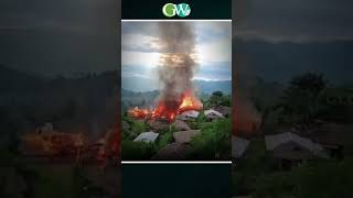 FIRE GUTS 3 HOUSES & DAMAGES ONE AT LONGZANG VILLAGE, MON