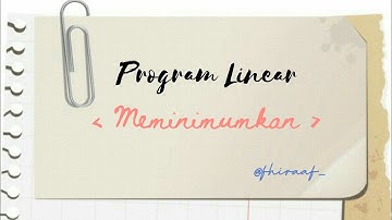 Program Linear (Meminimumkan)