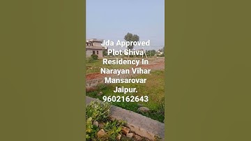 Jda approved plot for sale in shiva residency narayan vihar mansarovar jaipur #shorts