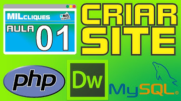 Criar Site - 01 - Introdução - PHP | DREAMWEAVER | MySQL