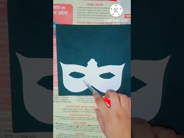 DIY fashion face mask for children day party them with glitter sheet..#mybloopers #shorts #craft