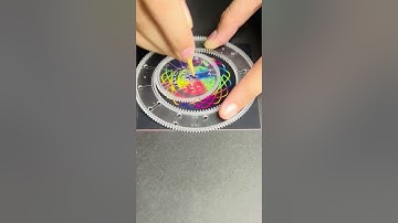 Spirograph Art Insights: Techniques for Beautiful Geometric Design! #asmr  #spirograph #art #shorts