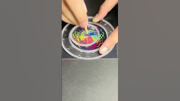 Spirograph Art Insights: Techniques for Beautiful Geometric Design! #asmr  #spirograph #art #shorts