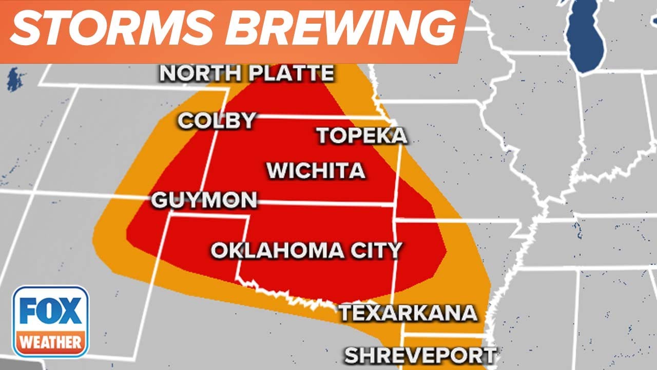 Severe Storms With Large Hail, Damaging Winds To Develop Over Central ...