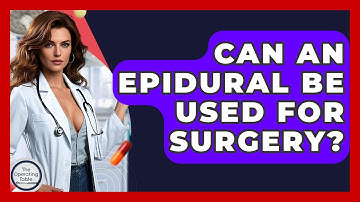 Can An Epidural Be Used For Surgery? - The Operating Table