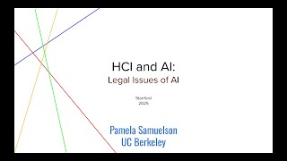 #12 - CS 139 - Pamela Samuelson on IP law for AI