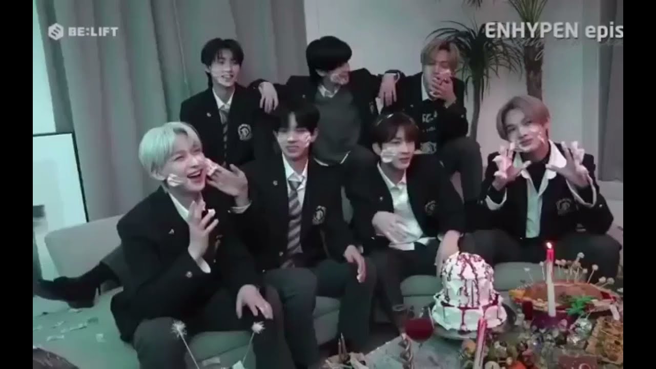  ENHYPEN Cute Moments Birthday Cake Photoshoot YouTube