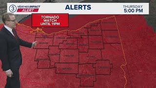 Weather Impact Alert Tornado Watch Issued For All Of Northeast Ohio
