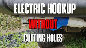 How to Install electric hookup without drilling any holes in the van