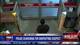 Search for shoplifting suspect