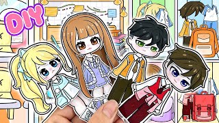 🌸 Tutorial 🌸 Gacha School Book DIY #gamebook #paperdiy #quietbook