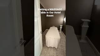 Getting A Mage Table In Our Hotel Room