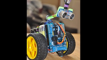 SUPER FAST Simple 3D Printed Arduino Robot - SCRU FE - Ultra Sonic Obstacle Detection