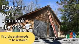 Log Home Stain Worn and Weathered Solutions
