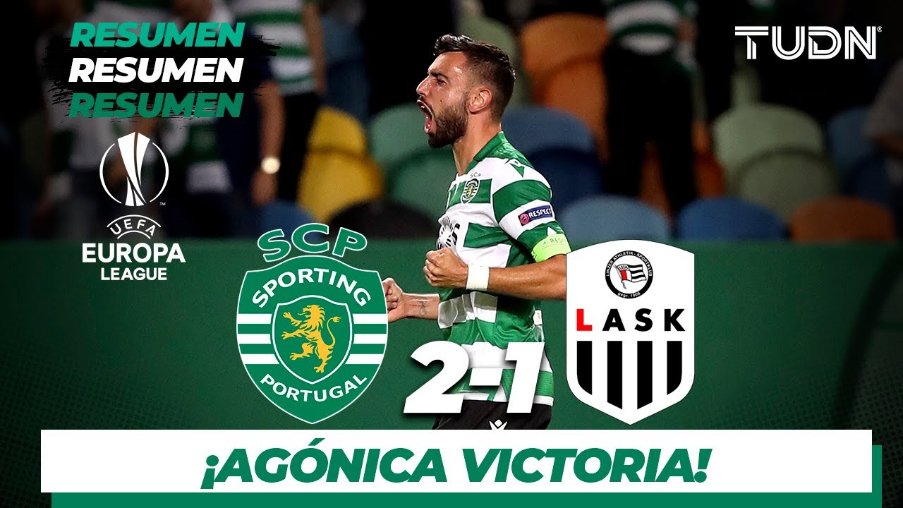 Resumen y Goles | Sporting CP 2 - 1 LASK | Europa League - J 2 - Grupo D | TUDN football result