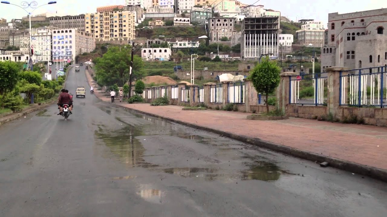 Yemen Life HD Motorcycle view Part3 اليمن - اب Ibb Streets