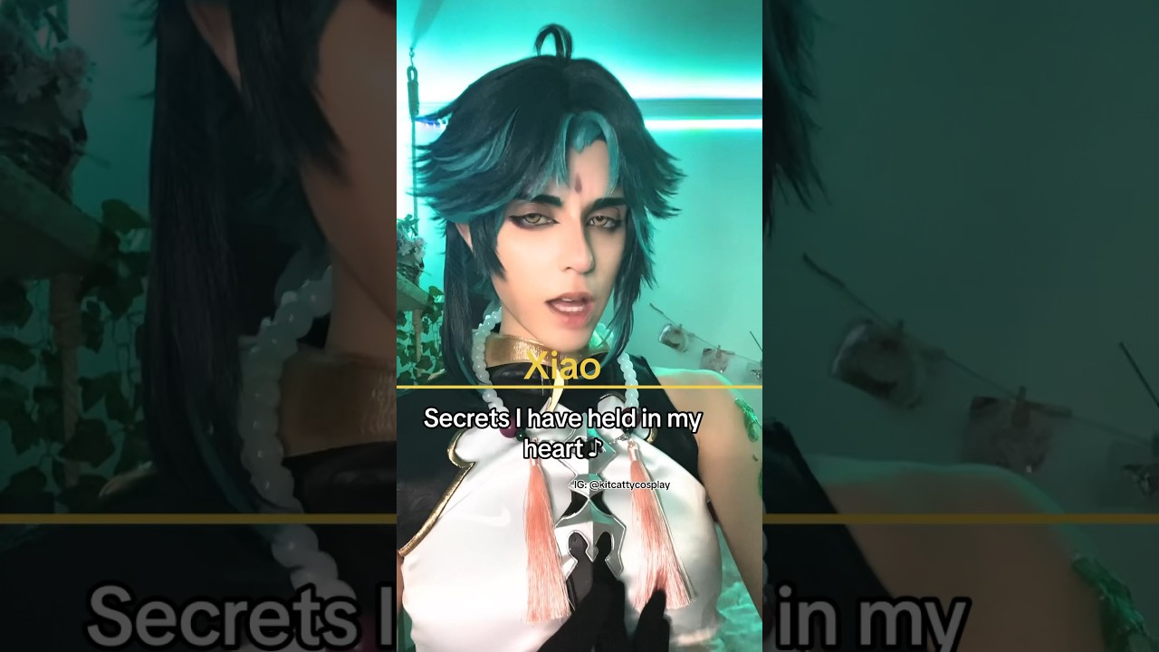 XIAO SINGING OH LORD- #genshinimpact #genshin #singing #shorts #cosplay #cosplayer #gamer #xiao