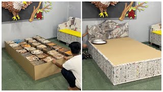 Waste Newspaper + Cardboard = Amazing DIY Bed | Eco-Friendly DIY