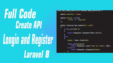 Full API authenticate Laravel 8 Login Register admin dashboard