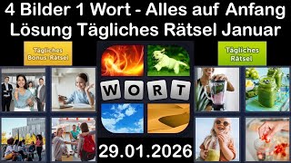 4 Bilder 1 Wort – Tägliches Rätsel Lösung 29.01.2026 - Alles auf Anfang - Januar 2026 #4Bilder1Wort screenshot 4