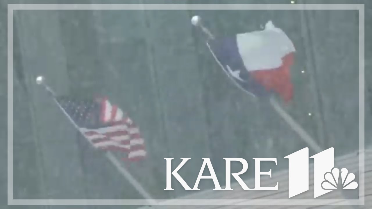 Rare winter storm brings snow to Texas, Louisiana - YouTube
