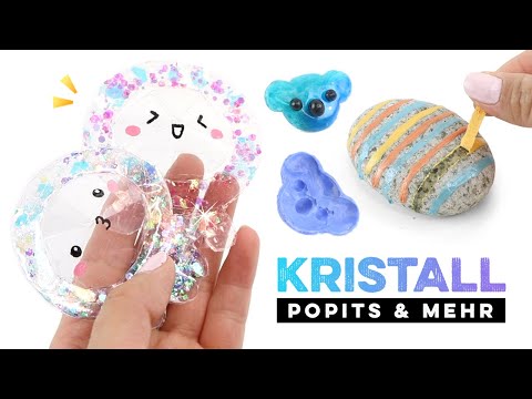 POPITS selbermachen  🥰 Kristall Pop Its Spielzeug selber basteln !