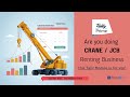 Crane / JCB Machine Renting in Tally Prime| Add-on | Creative Softtech | Hindi