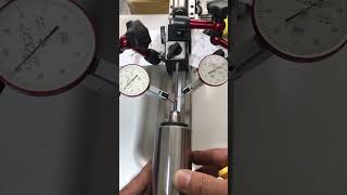 Two dial indicators test at the same time.(CZ50 watchmaking lathe)