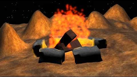 Simple fire in Blender 3d