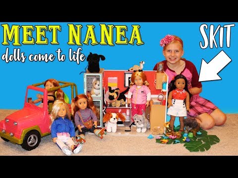 Alyssa's Dolls Come to Life! Puppy Rescue Skit