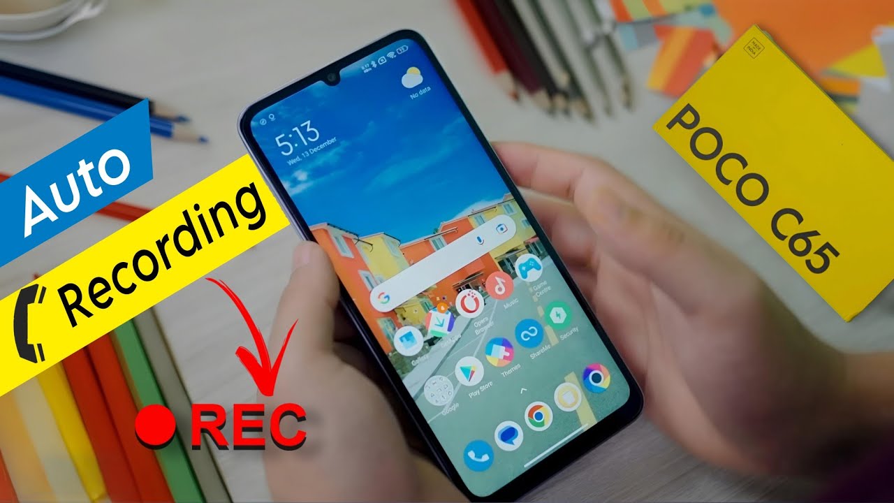 How to Enable POCO C65 Call Recording | Auto Call Recording Setting in Poco C65