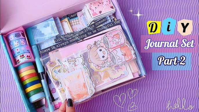 Scrapbook Kit For Girls Diary Journal Set For Kids DIY Cute Stationery  Supplies Art Set For