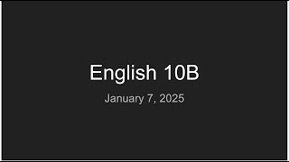 English 10B