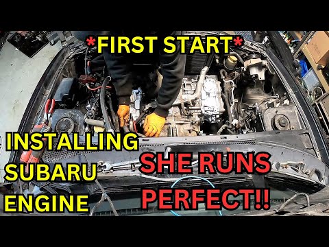 Subaru EJ Rebuild – Installing Engine and First Startup