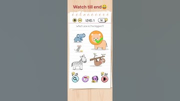 How to solve level 1 of brain test 😃😁 #shorts