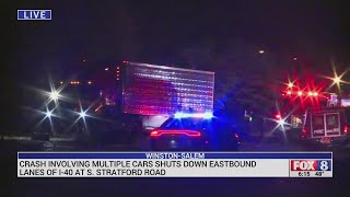 Multiple vehicles involved in I-40 east crash