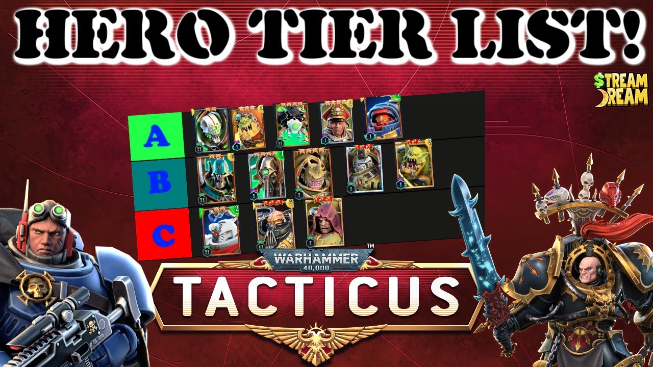 Hero Tier List Warhammer 40k Tacticus YouTube