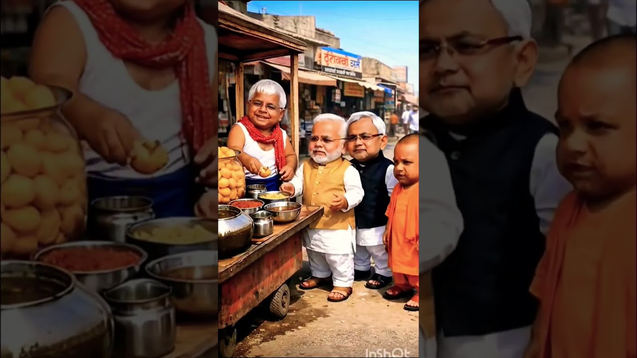 😂 Lalu Ji Ka Golgappa Thela | Modi Ji, Yogi Adityanath & Nitish Kumar Funny Video 🔥
