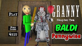 Granny Chapter Two - Door Escape | Pennywise Granny and Baldi Grandpa screenshot 4