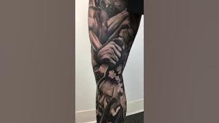 Patrick Japanese leg sleeve tattoo done by Robert Pho