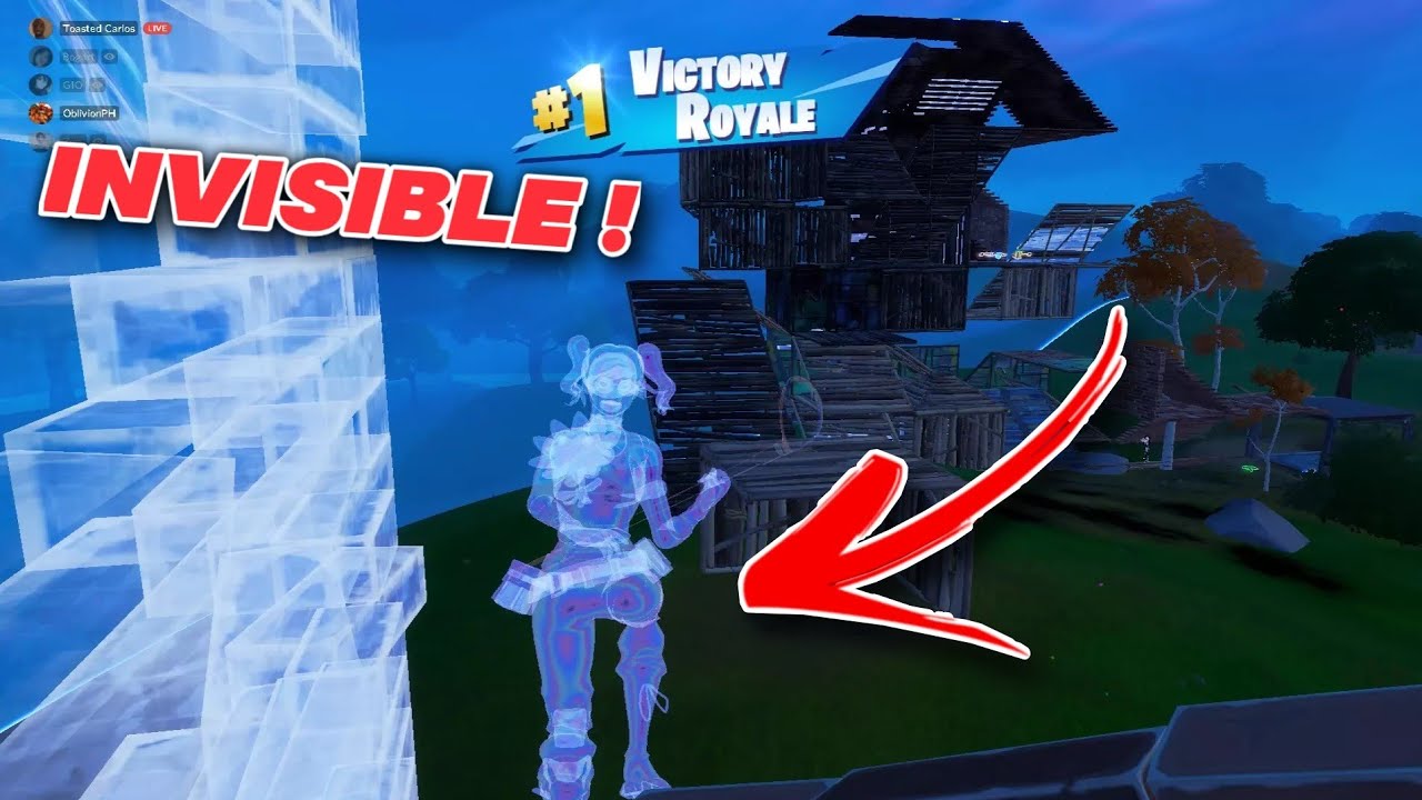 I BECAME INVISIBLE IN FORTNITE YouTube