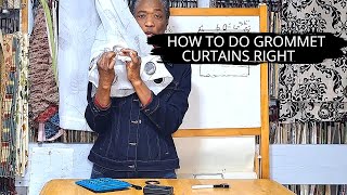 CALCULATE FABRIC FOR GROMMET CURTAINS: FULLNESS, GROMMET SPACING & YARDAGE | DIY How To Measure For Grommet Drapes